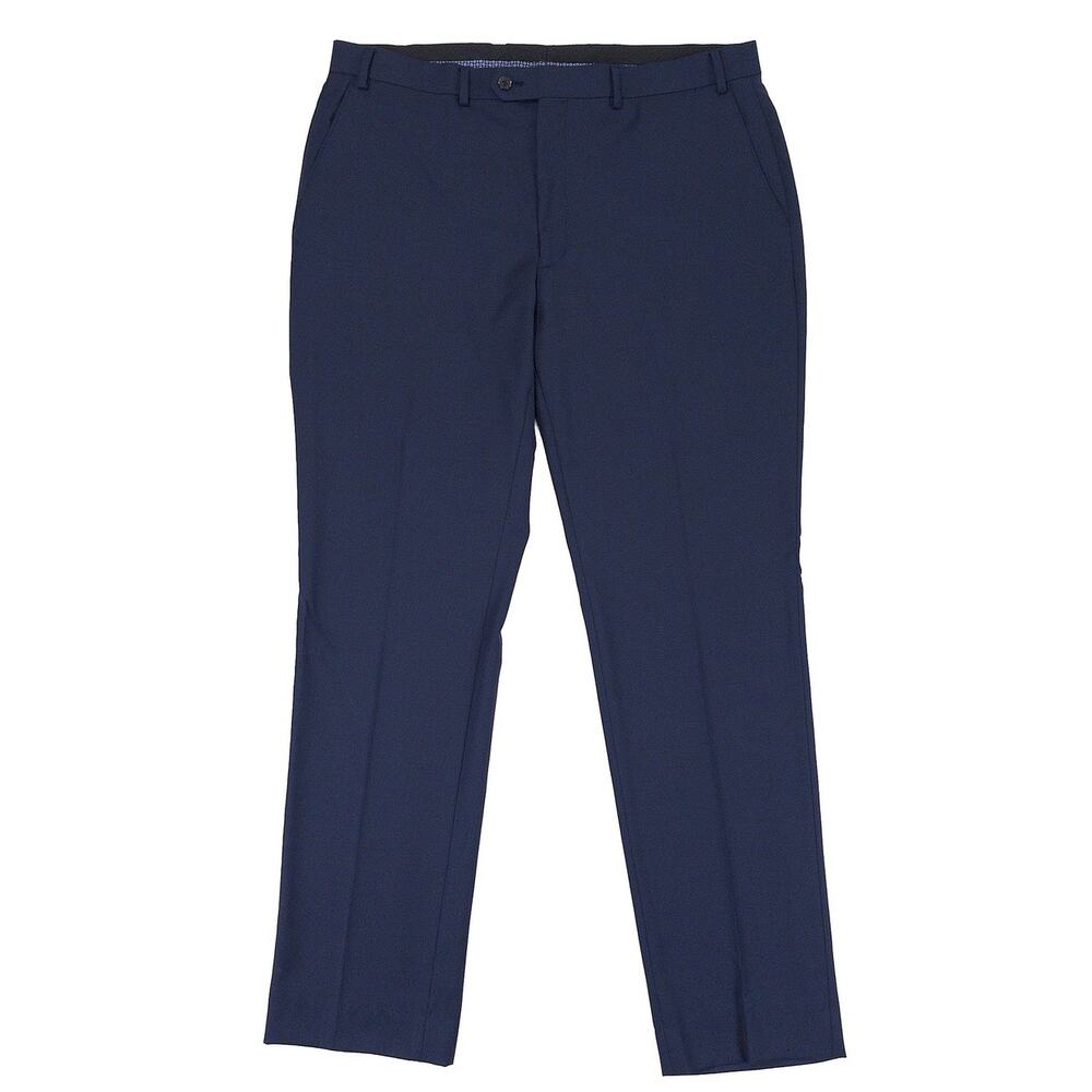 Lauren Ralph Lauren Men Navy Wool Dress Pant 38 x 33 Suit Trouser Classic Office